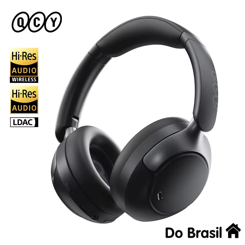 QCY H3 PRO Adaptive ANC Wireless Headphones Over Ear Headset 50dB with LDAC Hi-Res Wireless Audio Bluetooth 5.4 Dual Connection