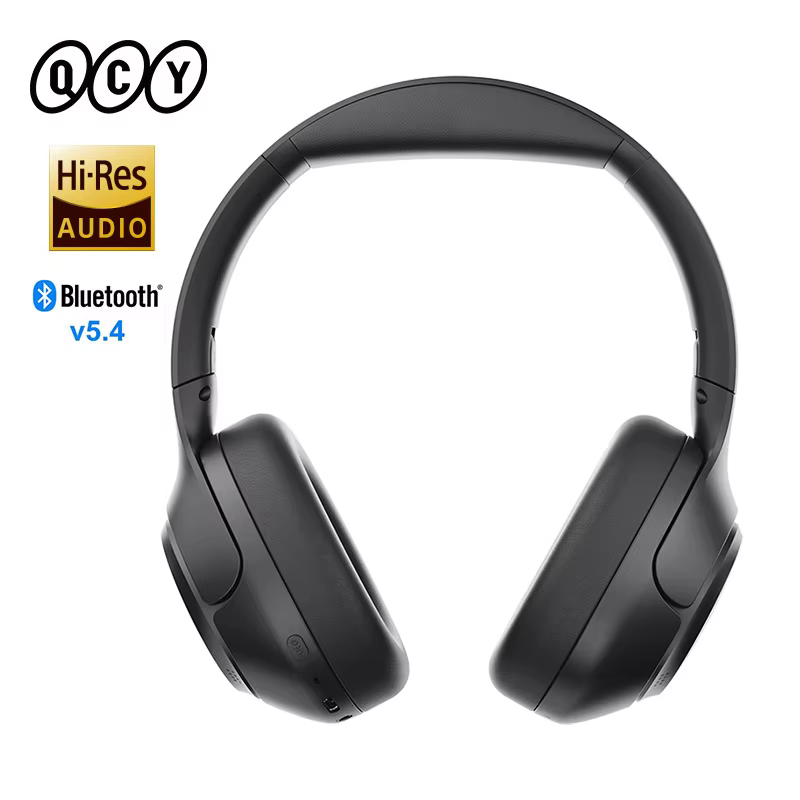 QCY H3 ANC Hi-Res Audio Wireless Headphones Bluetooth 5.4 Over Ear Headset 60Hrs 43dB Hybrid Active Noise Cancellation Earphone