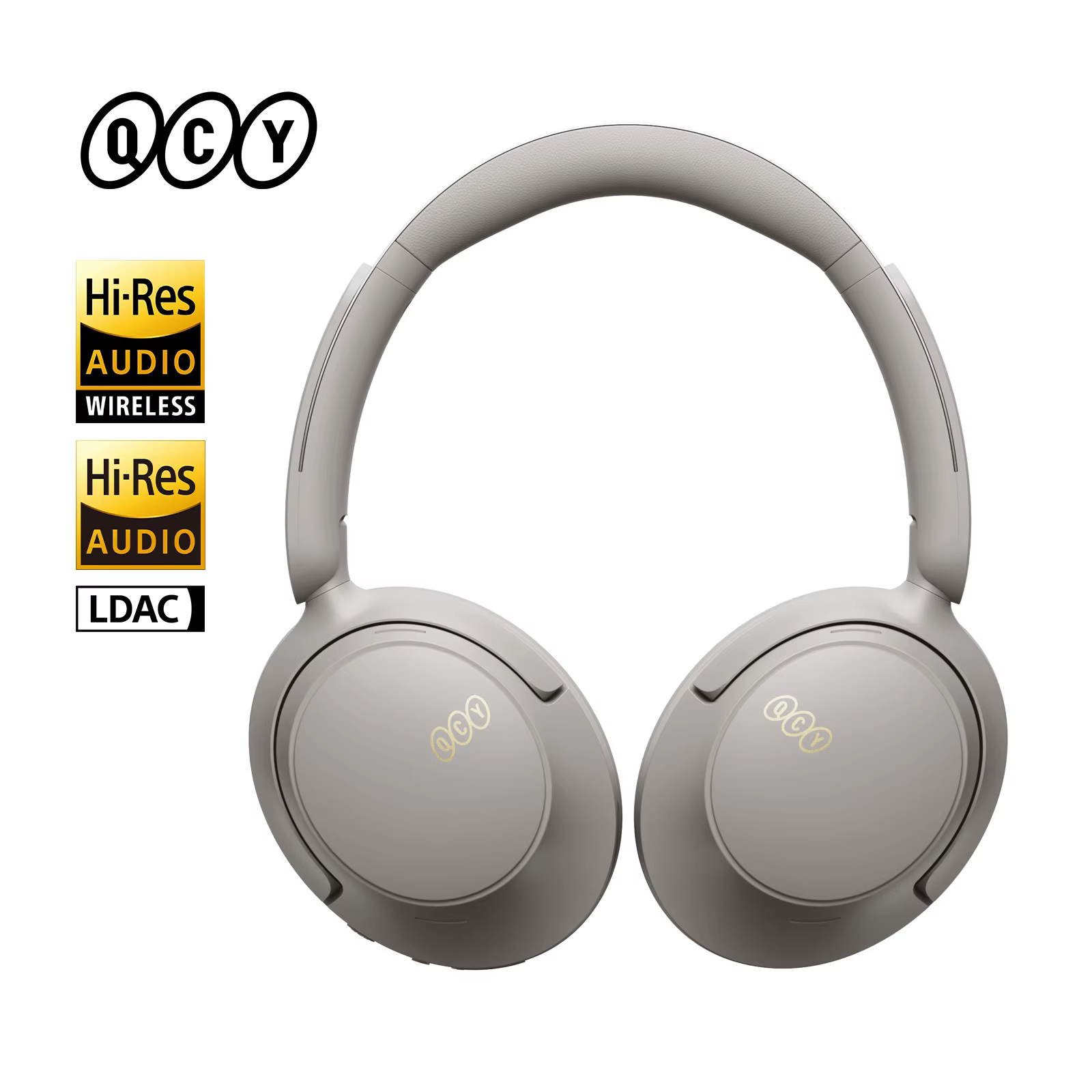 QCY Wireless Bluetooth 6.0 BH25H3SA Headphone 3D Spatial Audio Earphone -56dB Adaptive ANC 53mm Driver Foldable Over Ear Headset