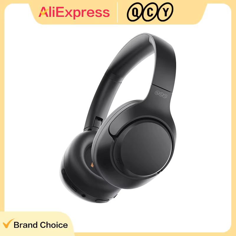 QCY H3 ANC Hi-Res Audio Wireless Bluetooth 5.4 Headphones Over Ear Headset 60Hrs 43dB Hybrid Active Noise Cancellation Earphone