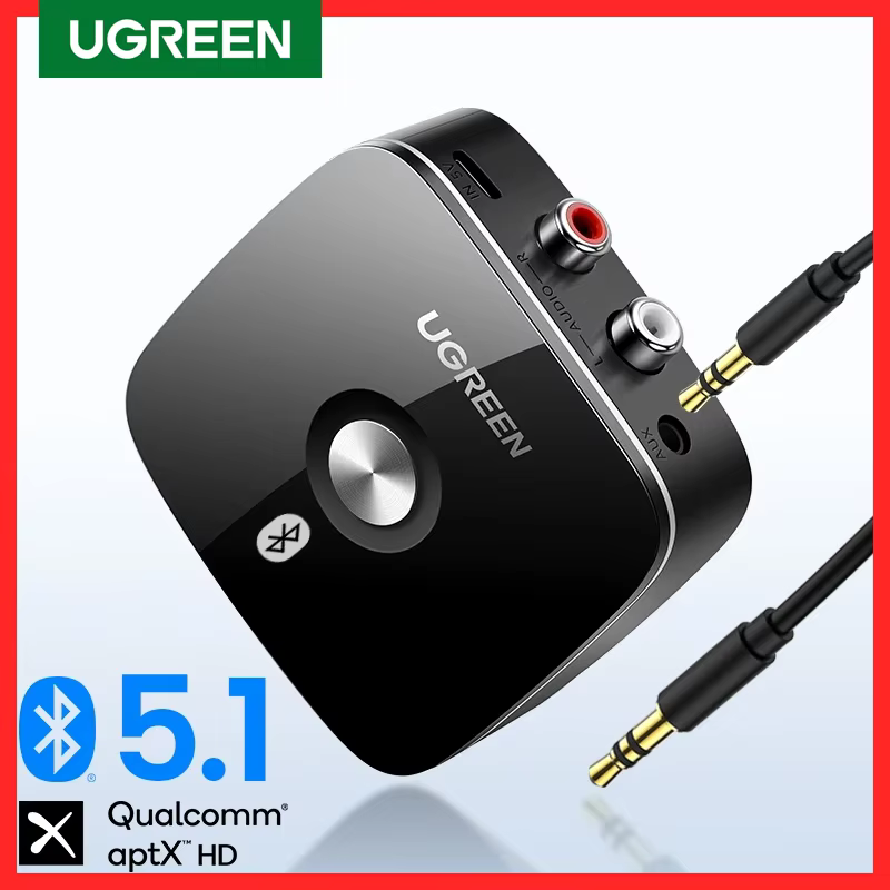 UGREEN Odbiornik Bluetooth 5.1 aptX HD RCA 3.5mm