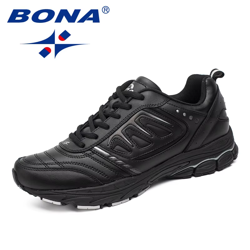 BONA Męskie buty do biegania w nowym stylu Ourdoor Jogging Trekkingowe trampki Zasznurowane buty sportowe Wygodne, lekkie, miękkie - AliExpress 201768104