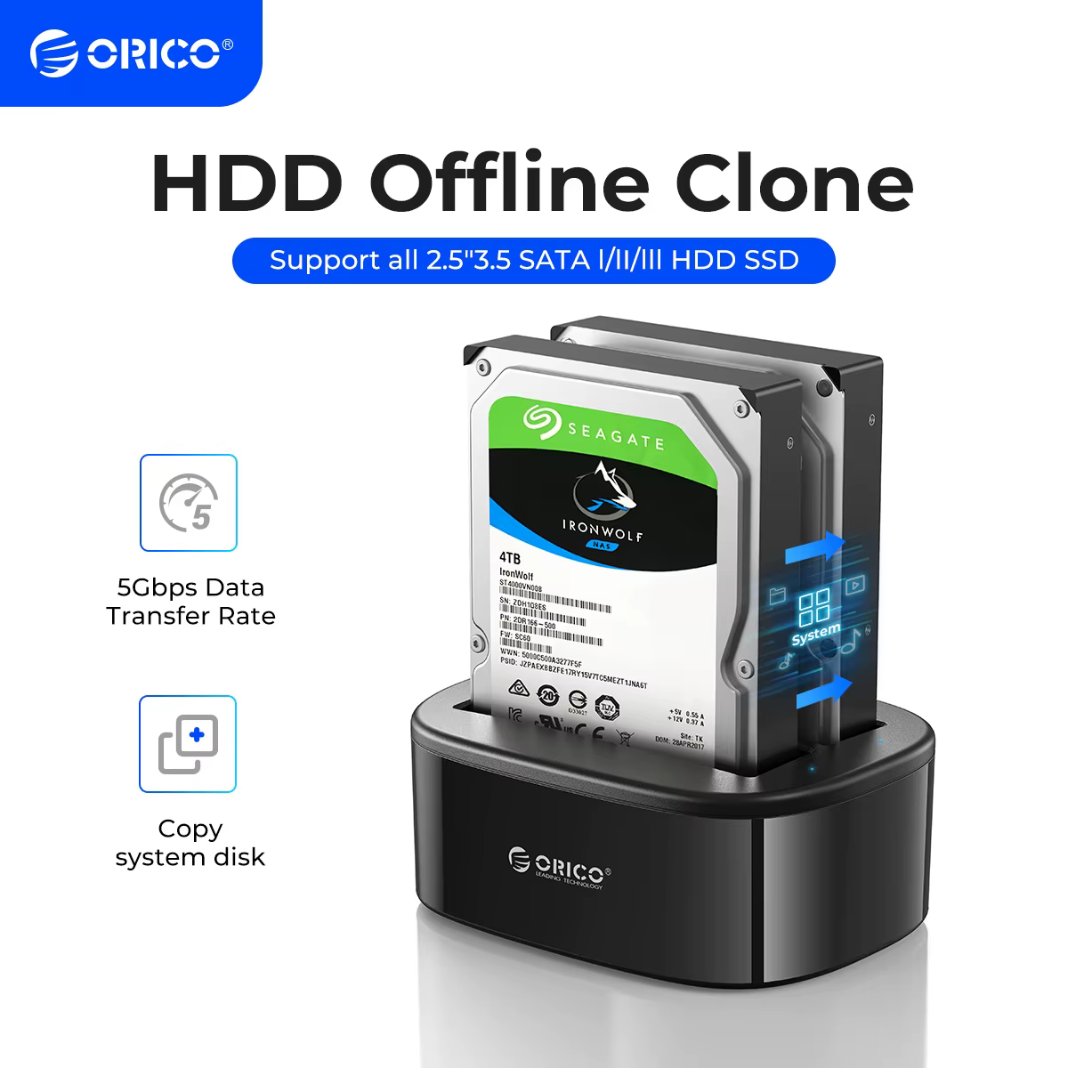 Stacja dokująca USB 3.0 SATA 2.5/3.5 do HDD SSD