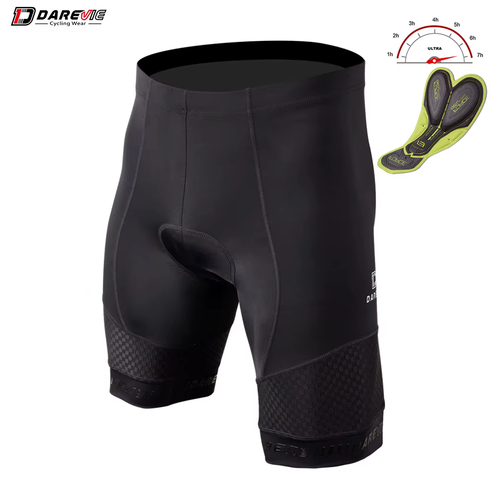 DAREVIE Męskie spodenki rowerowe 3D z wkładką żelową