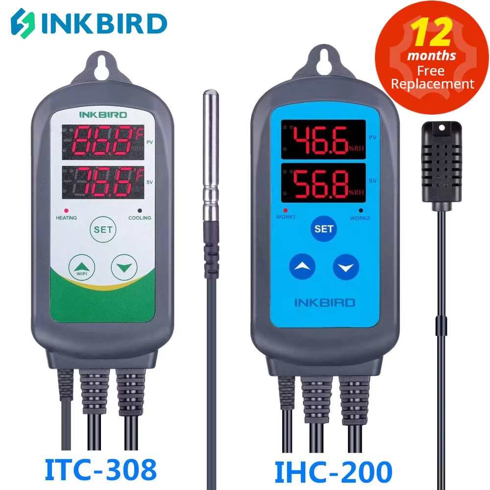 Regulator temperatury i wilgotności ITC-308 + IHC200 INKBIRD