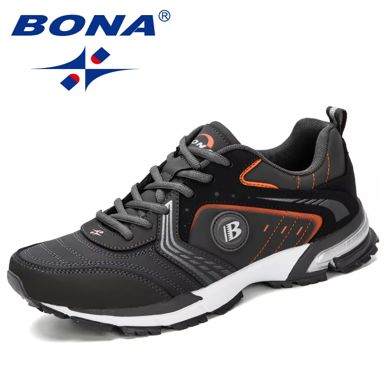 BONA buty do biegania moda męska lekkie, oddychające trampki męskie sznurowane sportowe buty do chodzenia do biegania męskie wygodne - AliExpress 201768104