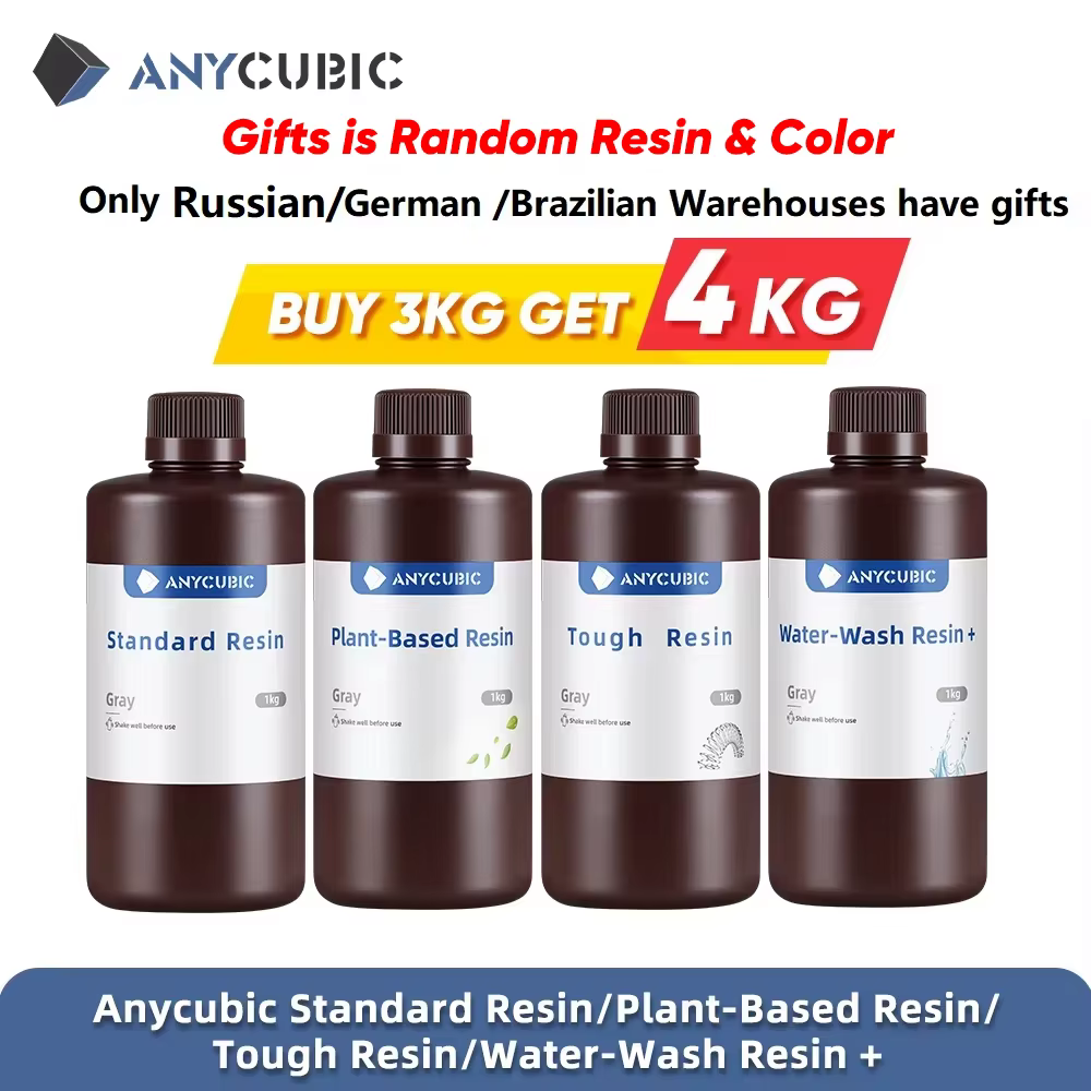 ANYCUBIC Wodoodporna żywica 3D 3kg czarna
