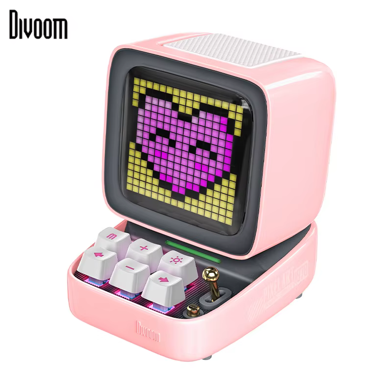 Divoom Ditoo-Pro Retro Pixel Art przenośny głośnik Bluetooth budzik DIY tablica z wyświetlaczem LED, uroczy prezent dekoracja świetlna domu