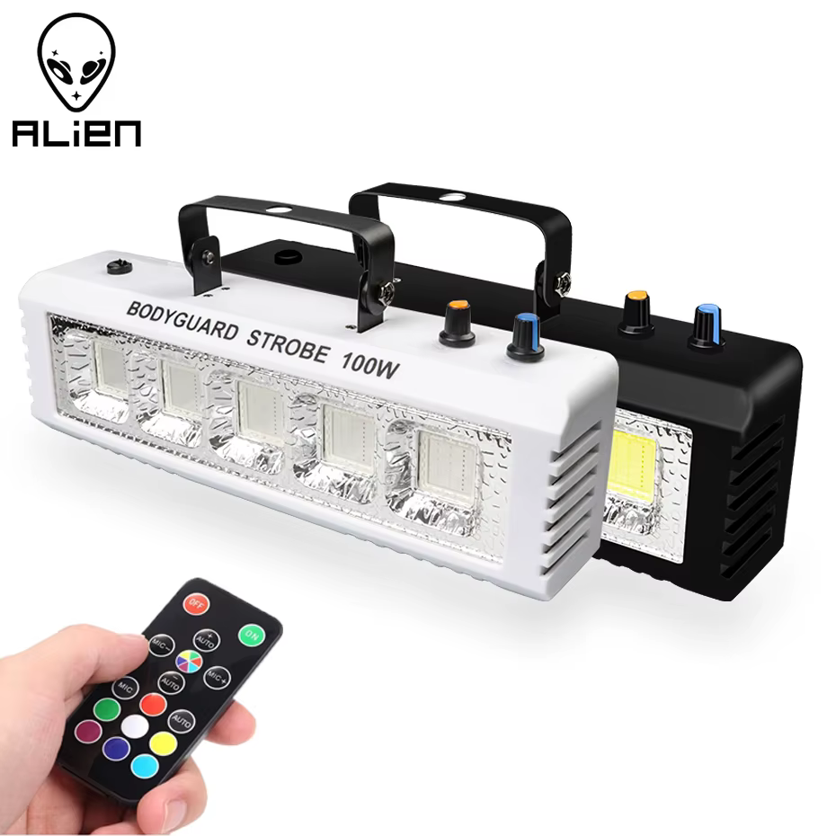 ALIEN RGB White DJ Disco Strobe Lights 40W 60W 80W 100W Remote Control Sound Flash Party Wedding Holiday Stage Lighting Effect - AliExpress 39