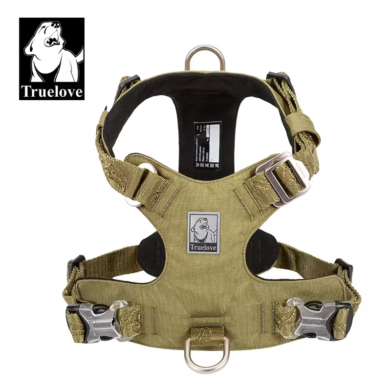 Truelove Szelki dla Psa Regulowane Army Green