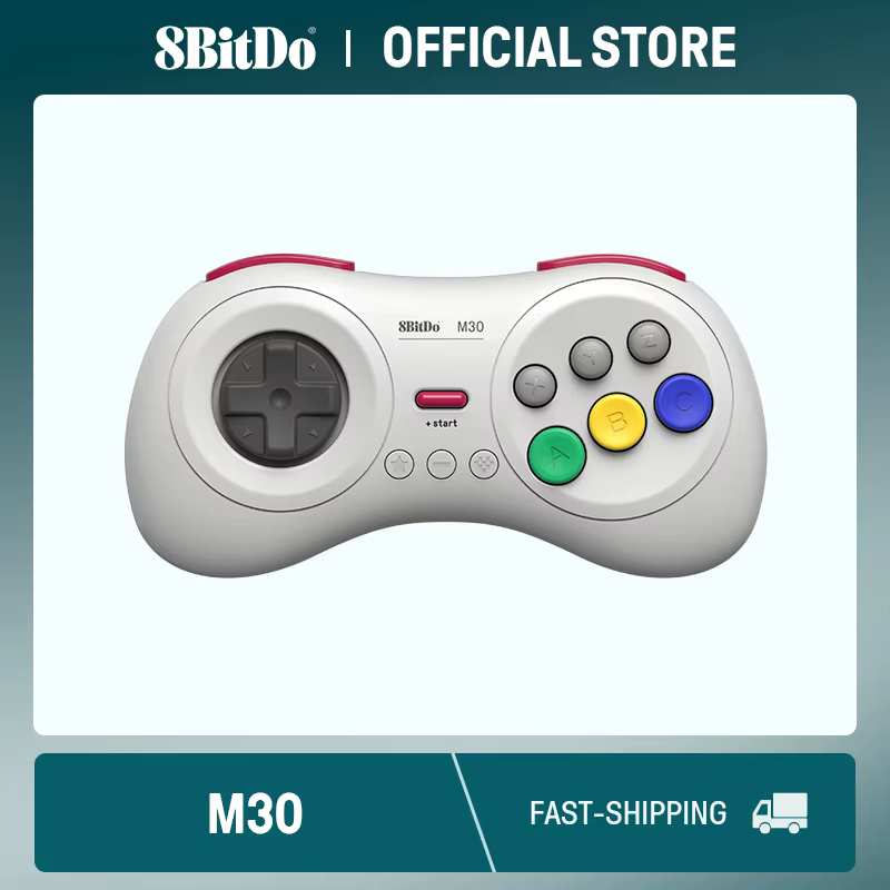 8Bitdo M30 Bluetooth Gamepad dla Nintendo Switch PC macOS i Android z Sega Genesis Mega Drive Style