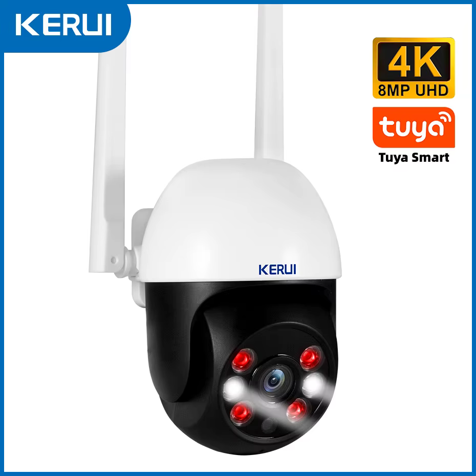KERUI 8MP PTZ WiFi Kamera IP Zewnętrzna 360°