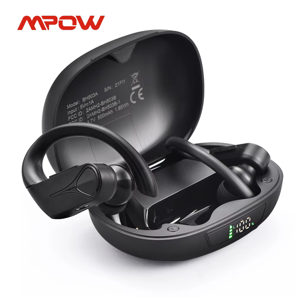 Bezprzewodowe słuchawki Mpow Flame Solo TWS Bluetooth 5.4 słuchawki douszne z mikrofonem ENC z redukcją szumów IPX7 wodoodporne do biegania