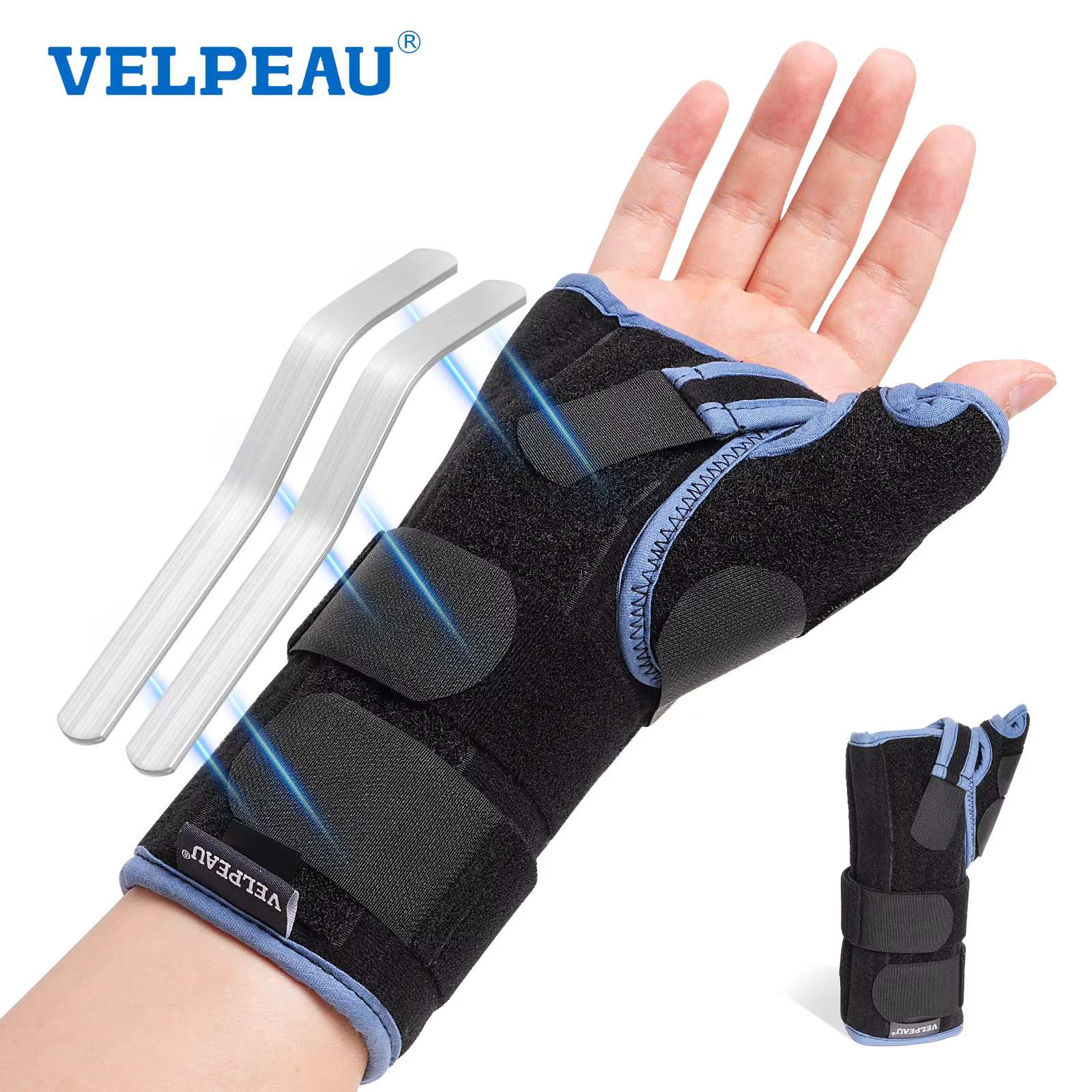 Orteza na nadgarstek VELPEAU medyczna na bóle cieśni nadgarstka, zapalenie ścięgien i artretyzm, stabilizator nadgarstka z regulowanym wsparciem kciuka - AliExpress 66