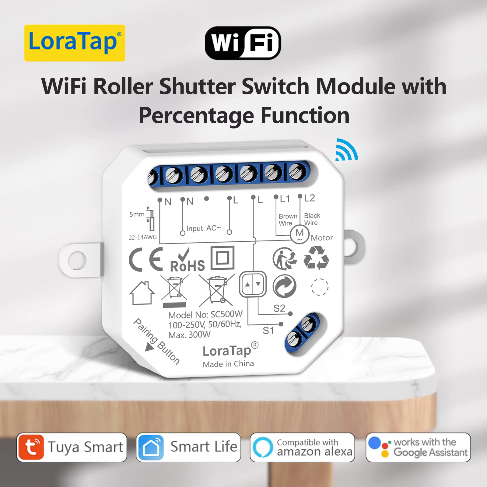 LoraTap Tuya Smart WiFi Curtain Switch Relay Module for Roller Shutter Window Blinds Google Home Alexa Voice Control Nowa wersja - AliExpress 13