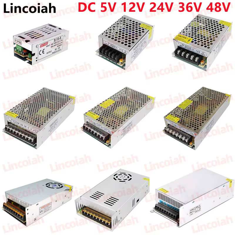 Zasilacz impulsowy 12V 24V 5V 600W do LED i CCTV