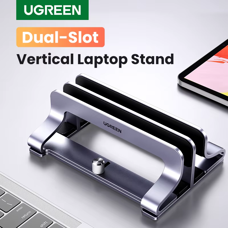 UGREEN pionowy stojak na laptopa do MacBook Air Pro aluminiowy składany stojak na notebooka wsparcie laptopa stojak na Tablet MacBook Pro