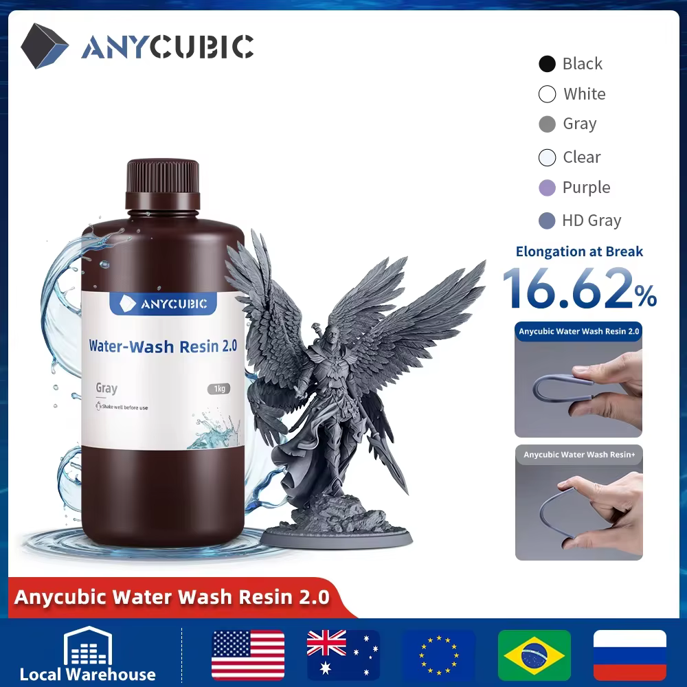 ANYCUBIC Wodoodporna Żywica 3D 1kg 405nm